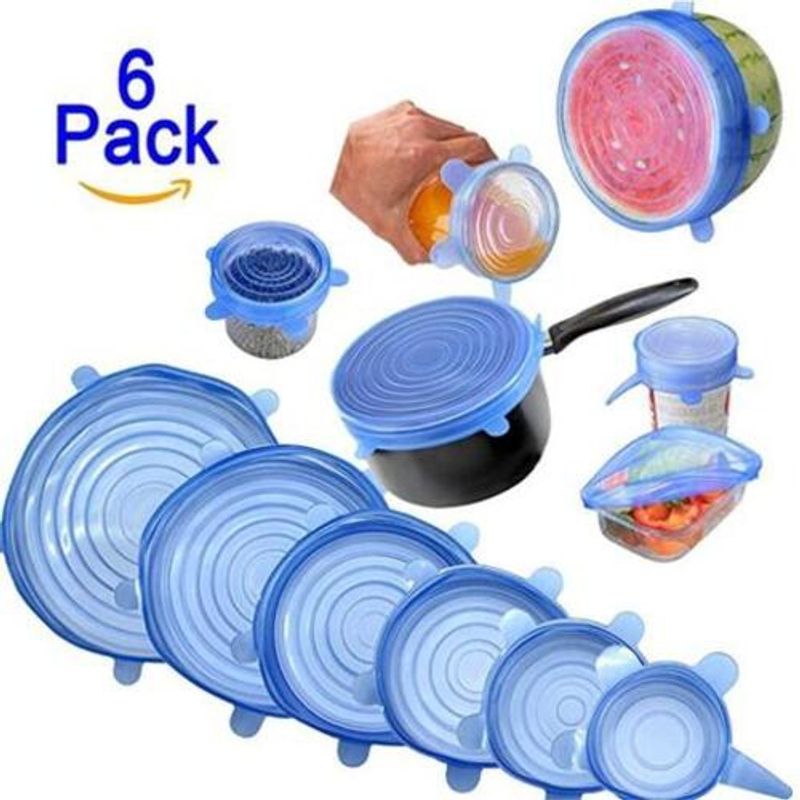 GENERICO - Set 6 Tapas Silicona Varios Tamaños
