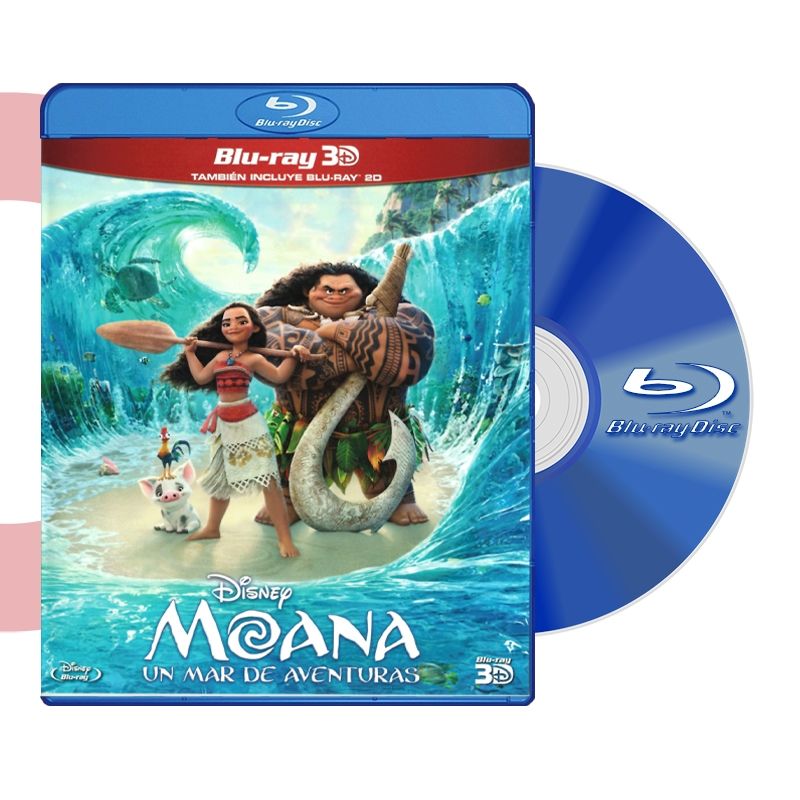 UNIVERSAL - BLU RAY 3D MOANA UN MAR DE AVENTURAS