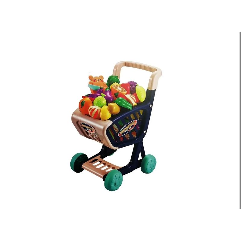 GENERICO - Carrito Supermercado Juguete Para Niños 36 Accesorios Frutas