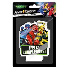 POWER RANGERS - Velas De Cumpleaños