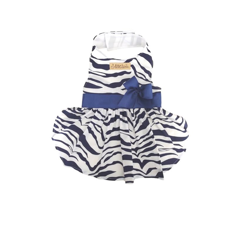 PET GLAM - ROPA PARA MASCOTAS VESTIDO CEBRA