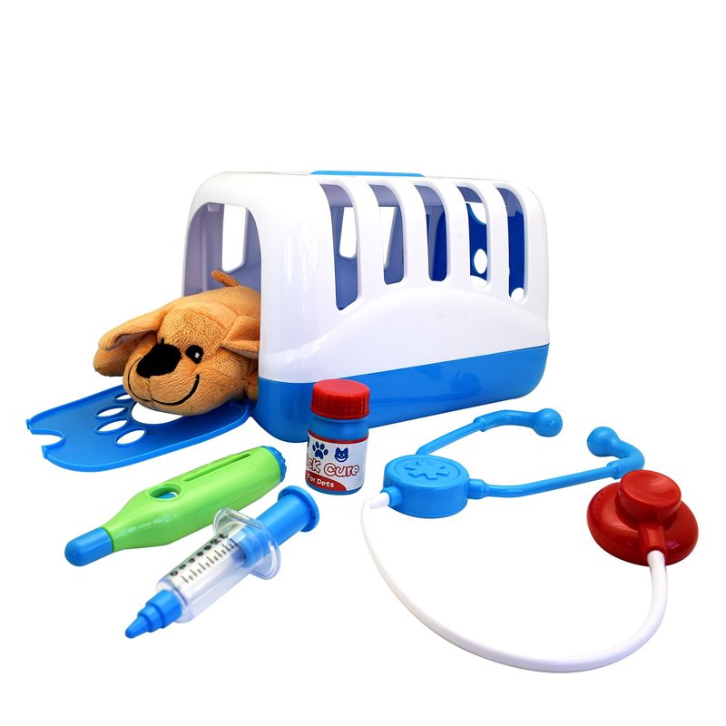 NOBEL TOYS - Set De Mascota En Casita 8 Piezas 26x18 cm Nobel Toys