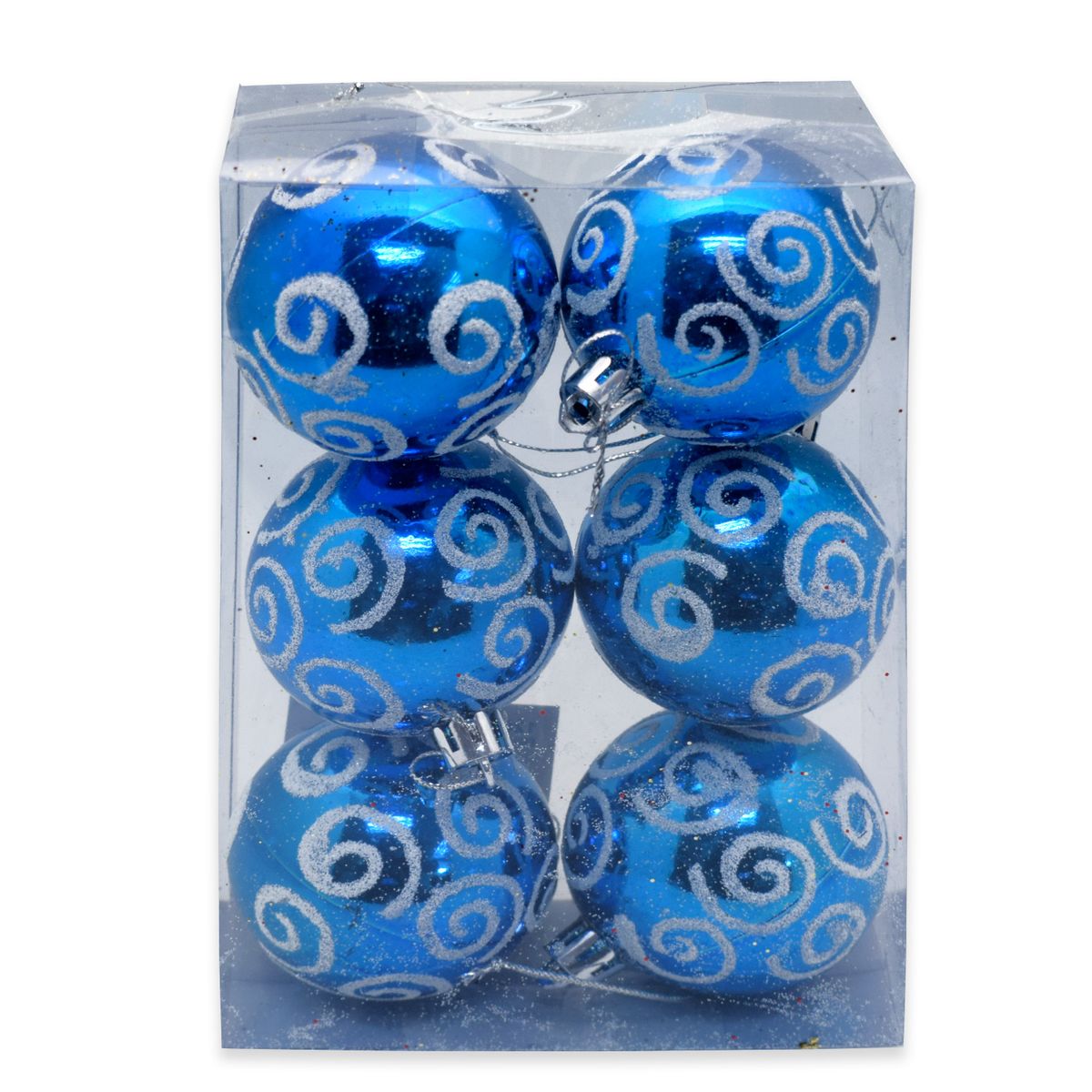 BIG PARTY - Esferas Azulina 6 cm Diseños 6 piezas Big Party