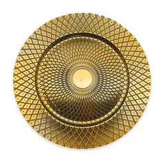 BIG PARTY - Plato Dorado 32 cm Navideño