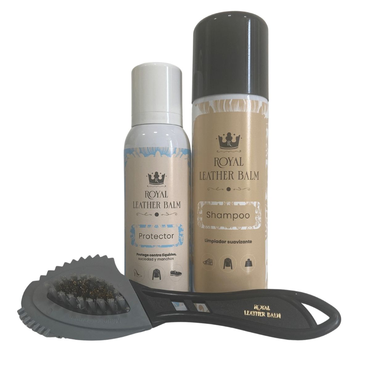ROYAL LEATHER BALM - Kit Mantención Calzado Gamuza Nobuck Y Pigskin