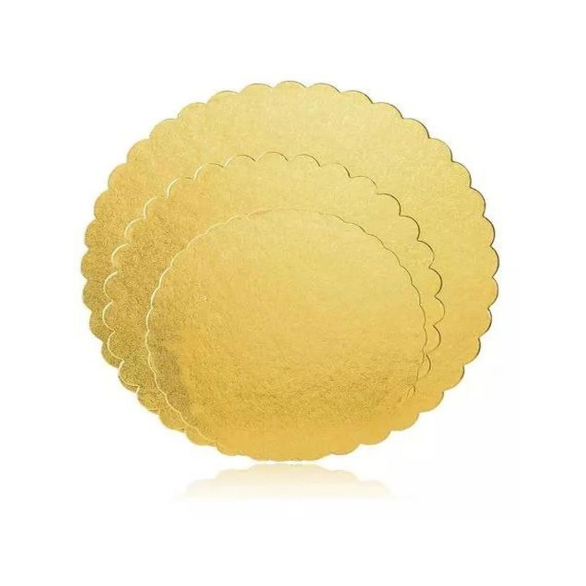 GENERICO - Set 12 Bandeja Base Redonda Torta Pastel Carton 35 Cm