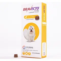 BRAVECTO - Perro 2 a 4,5 kg 3 meses de proteccion