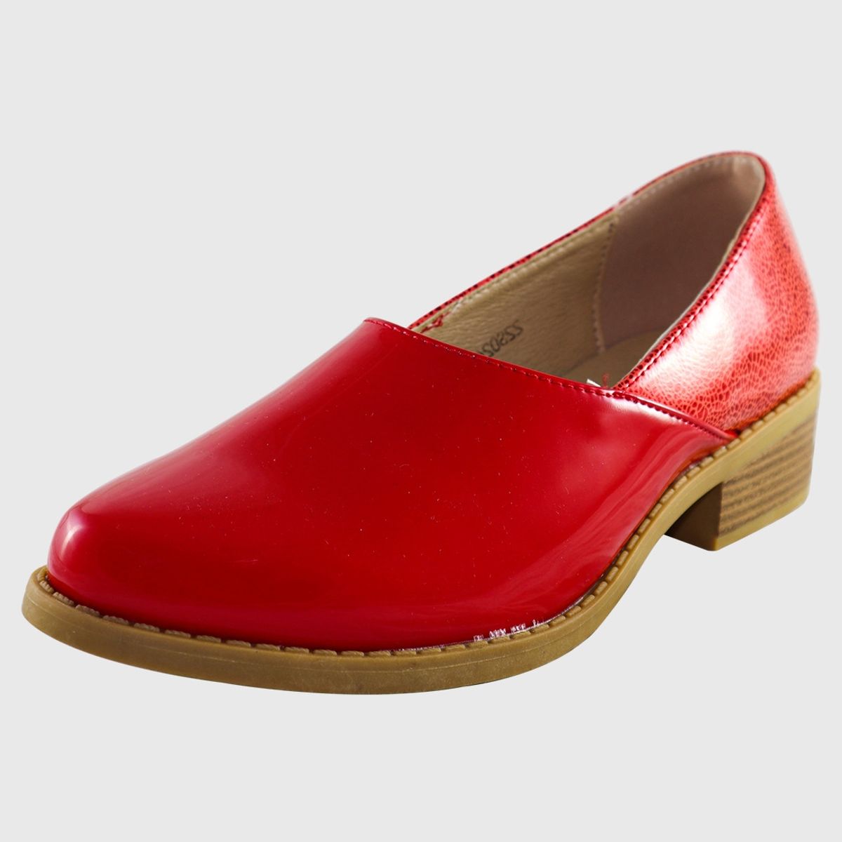 DINASTELLA - Zapato bajo mirror Rojo