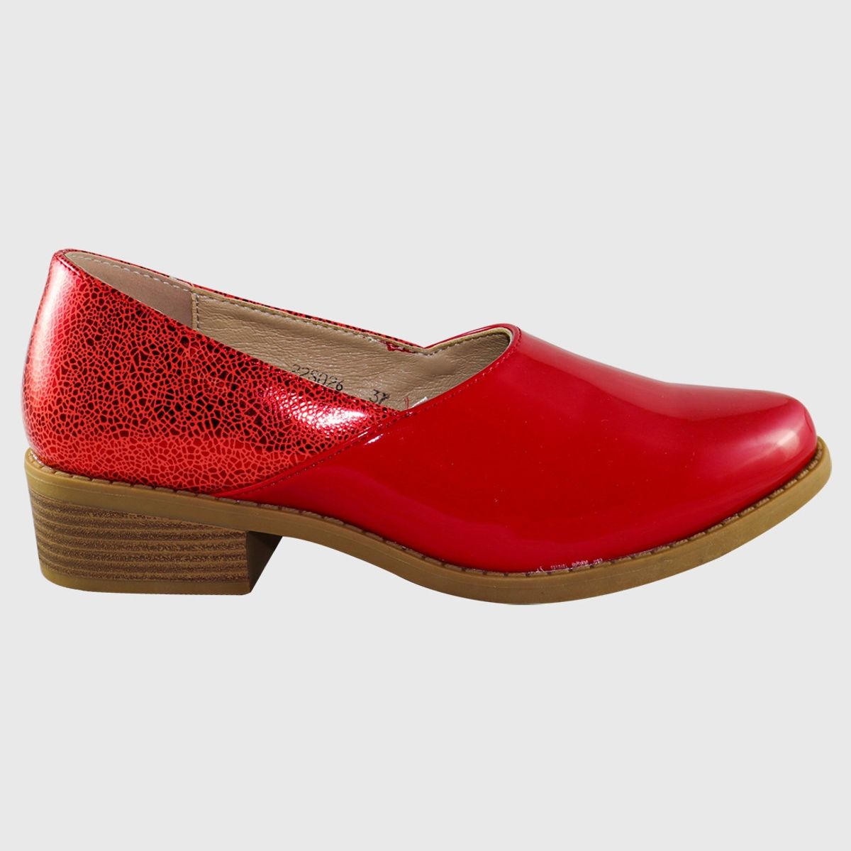 DINASTELLA - Zapato bajo mirror Rojo