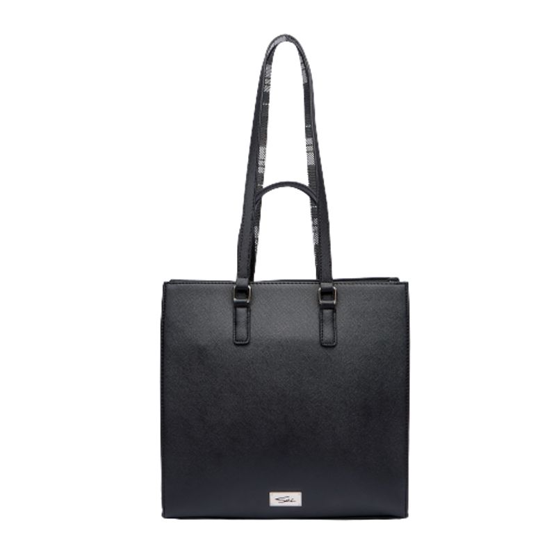SEI - Cartera Clasic Tela Escoces Negro 27430 Sei