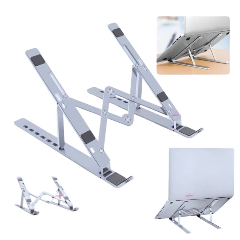GENERICO - Soporte Elevador Notebook Base Alza Plegable Laptop Portátil