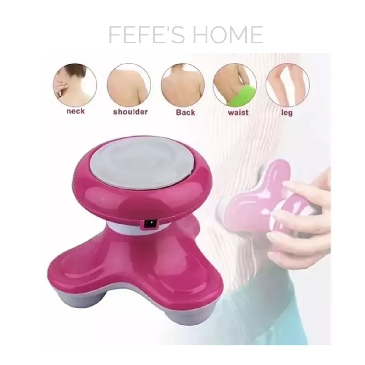 GENERICO - Mini Masajeador Cuello Cabeza Cuerpo Relajante Muscular Celeste