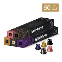 NESPRESSO - Cápsulas de Café Pack Favoritos - 50 unidades