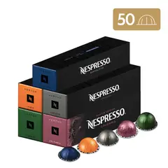 NESPRESSO - Cápsulas de café Vertuo Pack Favoritos - 50 Unidades