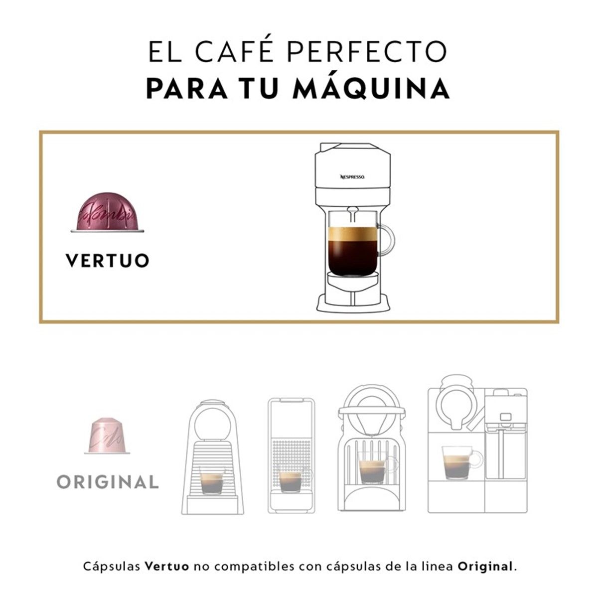 NESPRESSO - Cápsulas de café Vertuo Pack Favoritos - 50 Unidades
