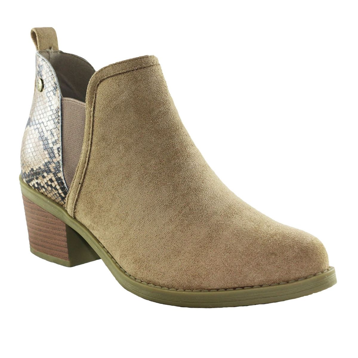 DANICOLLE - Botín Bi V elasticado Khaki Danicolle DANICOLLE