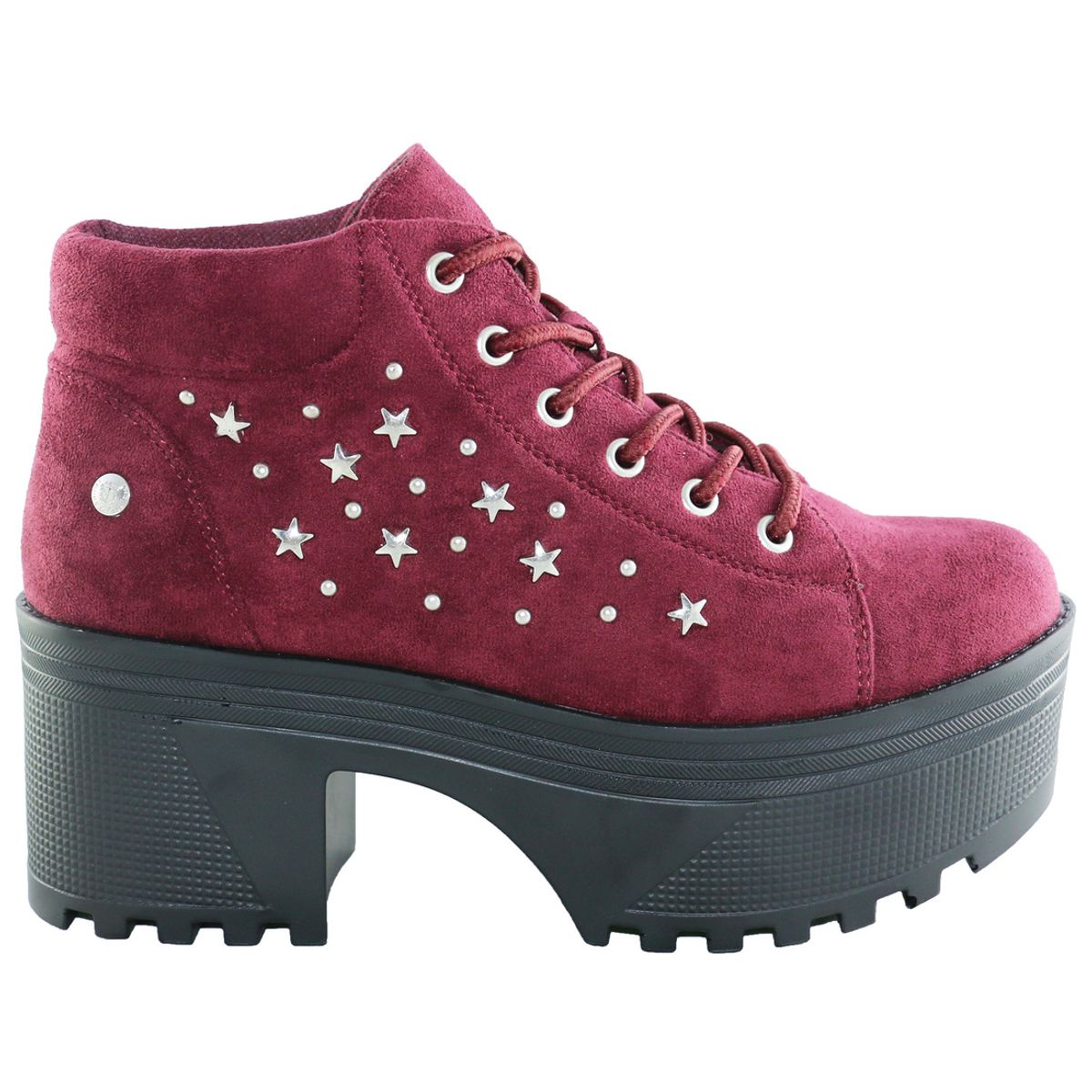 DINASTELLA - Botines Con Plataforma Rojas Para Mujer Casuales Estrella Danicolle