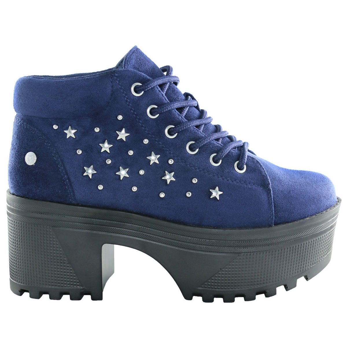 DINASTELLA - Botines Con Plataforma Azules Para Mujer Casuales Estrella Danicolle