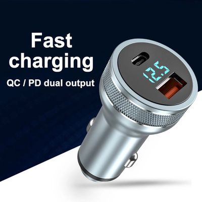 Imagen 2 del producto Cargador Auto Para iPhone 12 13 14/Samsung- Tipo C PD 54w Carga Rápida