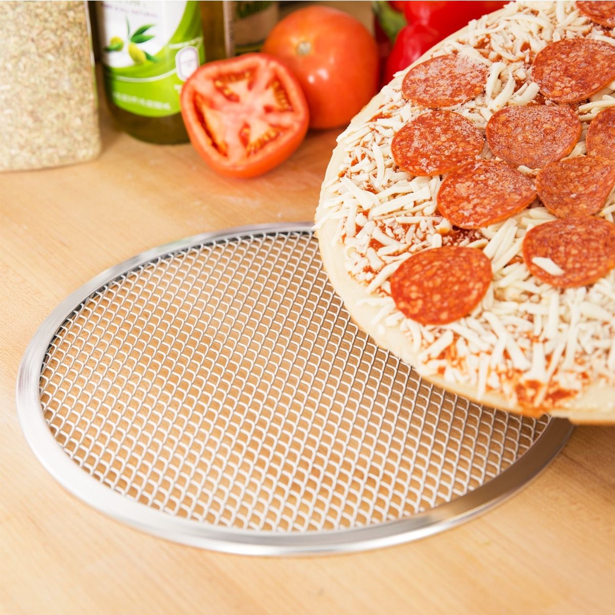 IMAHE - Rejilla Pizza Aluminio 33 Cm IMAHE