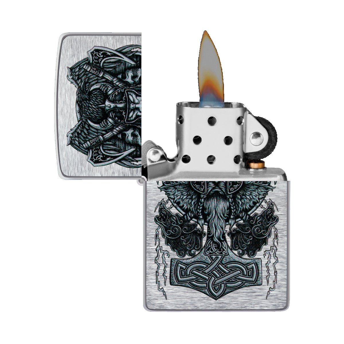 ZIPPO - Encendedor Zippo Viking Design Plateado ZP49777