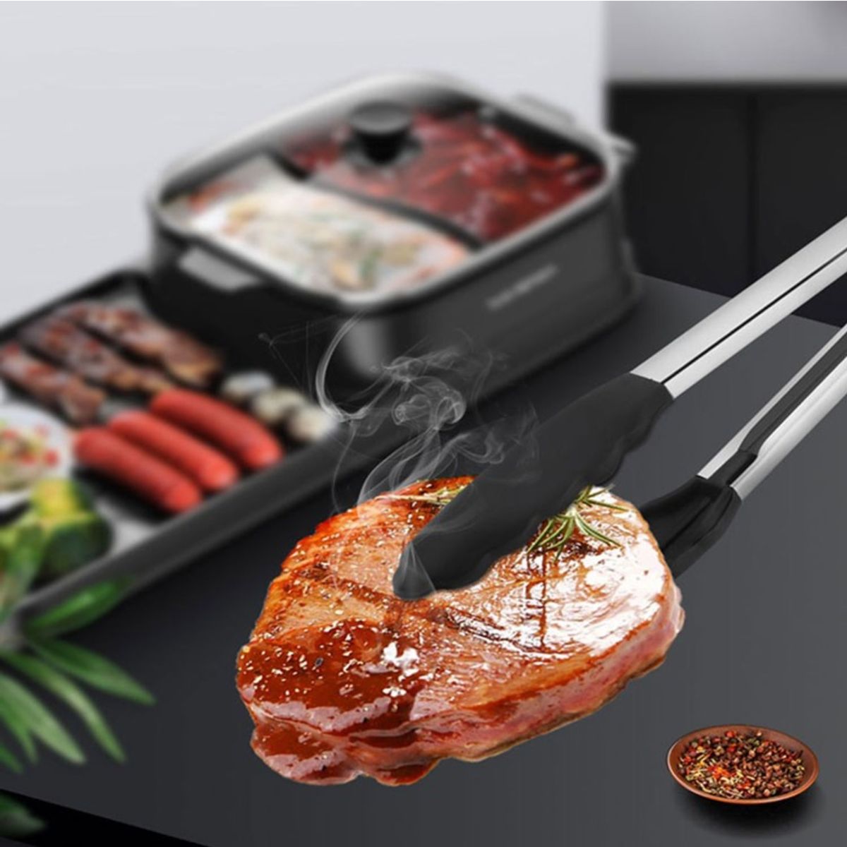 COOK IN - Tenaza Acero Inox Con Punta De Silicona 30 Cm COOK-IN