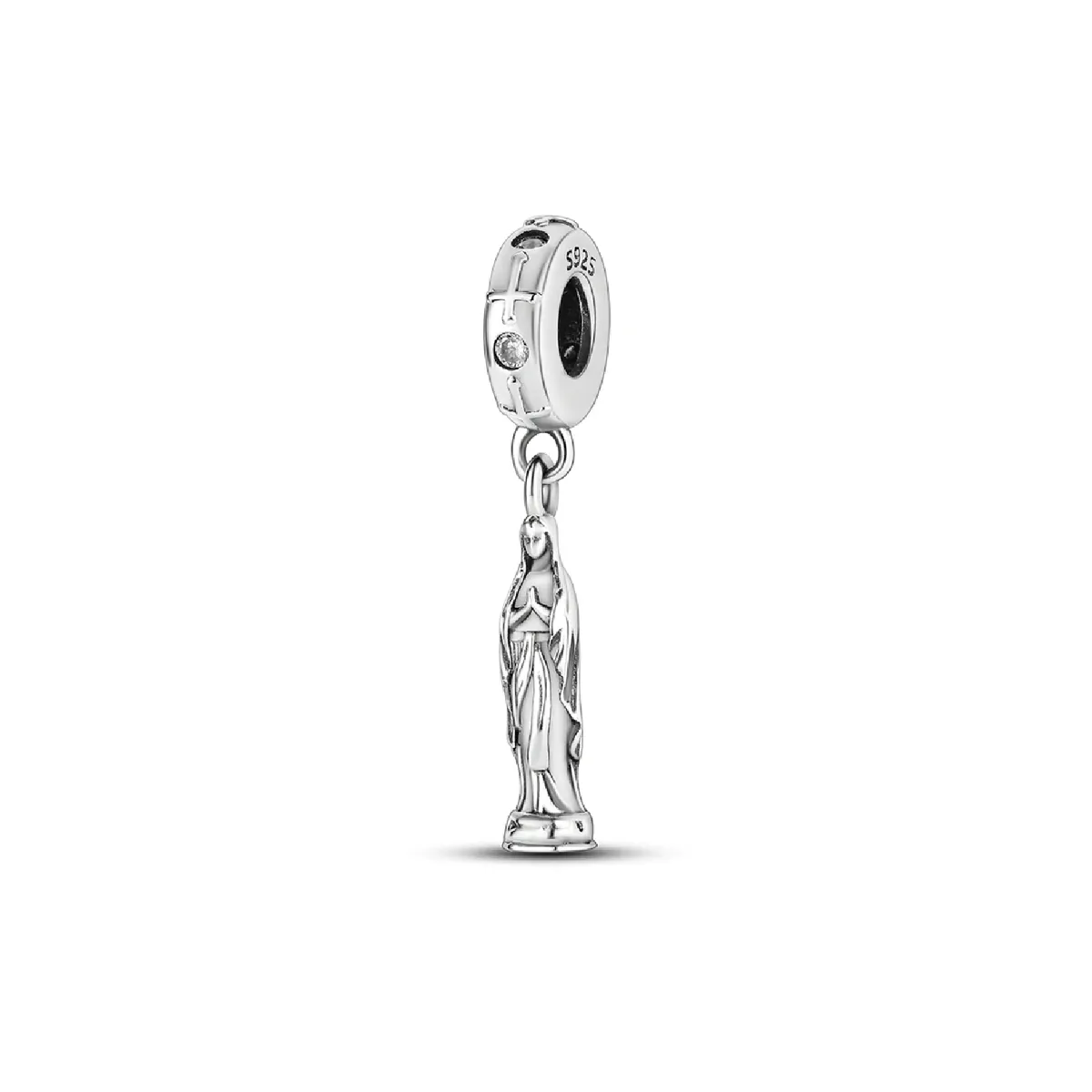 SILVER HEART - Charm Virgen en Plata Fina 925 SILVER HEART