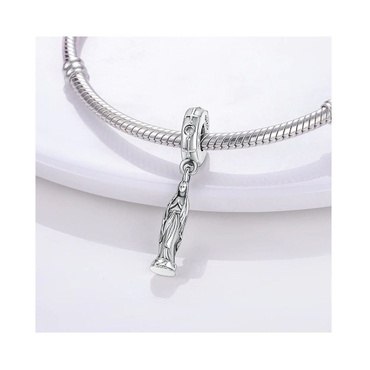 SILVER HEART - Charm Virgen en Plata Fina 925 SILVER HEART