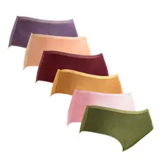 GIOVACCHINO - Pack de 6 Calzon Tiro Alto Bambú.