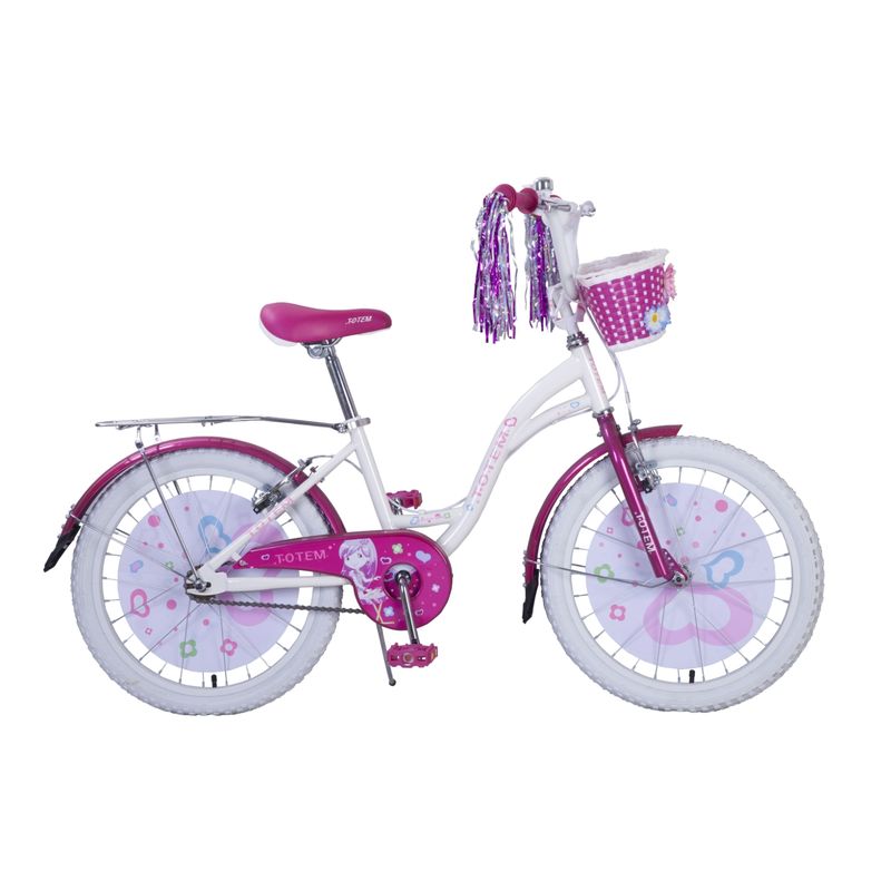TOTEM - BICICLETA TOTEM NIÑA ARO 20  PRETTY GIRL COLOR BLANCO/ROSA