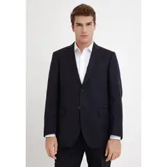TRIAL - Chaqueta Hombre Formal Lana S100'S Liso Regular Mix&Color Azul