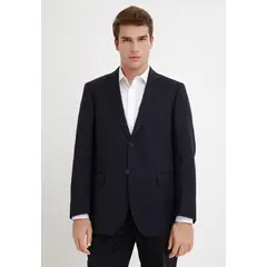 TRIAL - Chaqueta Hombre Formal Lana S100'S Liso Regular Mix&Color Azul