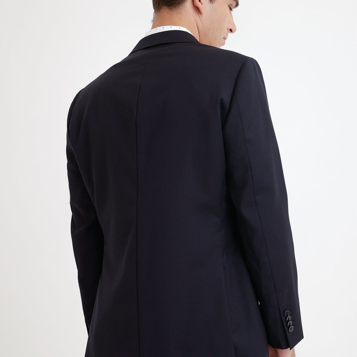 TRIAL - Chaqueta Hombre Formal Lana S100'S Liso Regular Mix&Color Azul