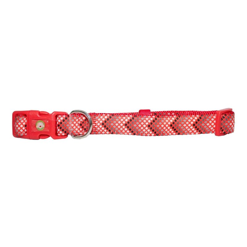 MASCAN - Collar Perro Puntitos M Rojo Mascan