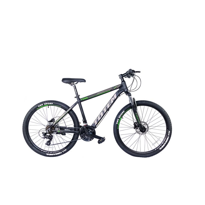 TOTEM - BICICLETA TOTEM MTB ARO 26 Y690M COLOR NEGRO CON GRIS
