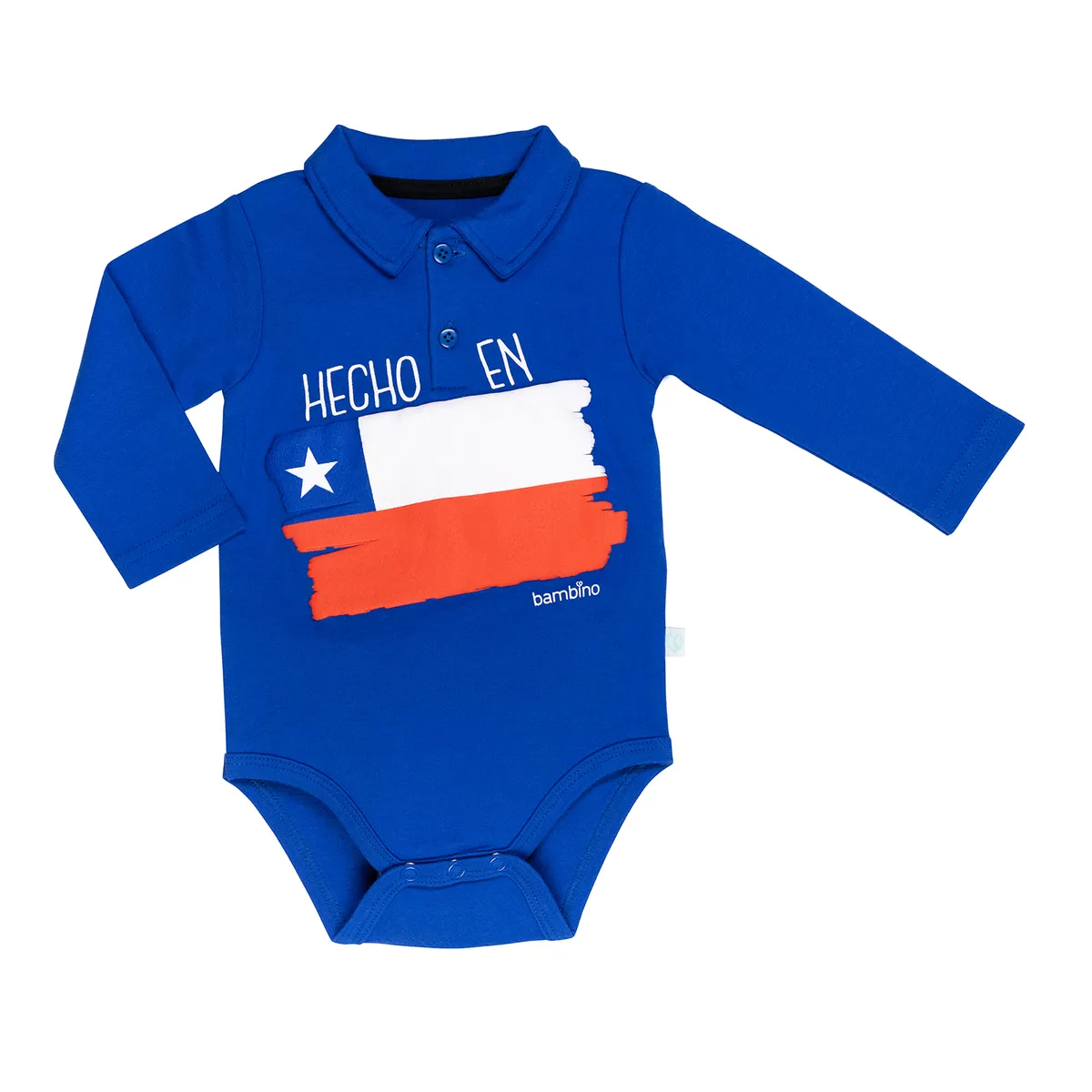 BAMBINO - Body Chile Azul Bandera Niño 3-6 Meses
