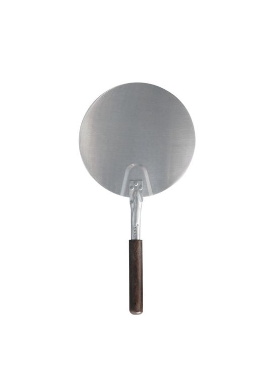 PALA PIZZA REDONDA 30 CM. ACERO INOX CON MANGO 23 CM