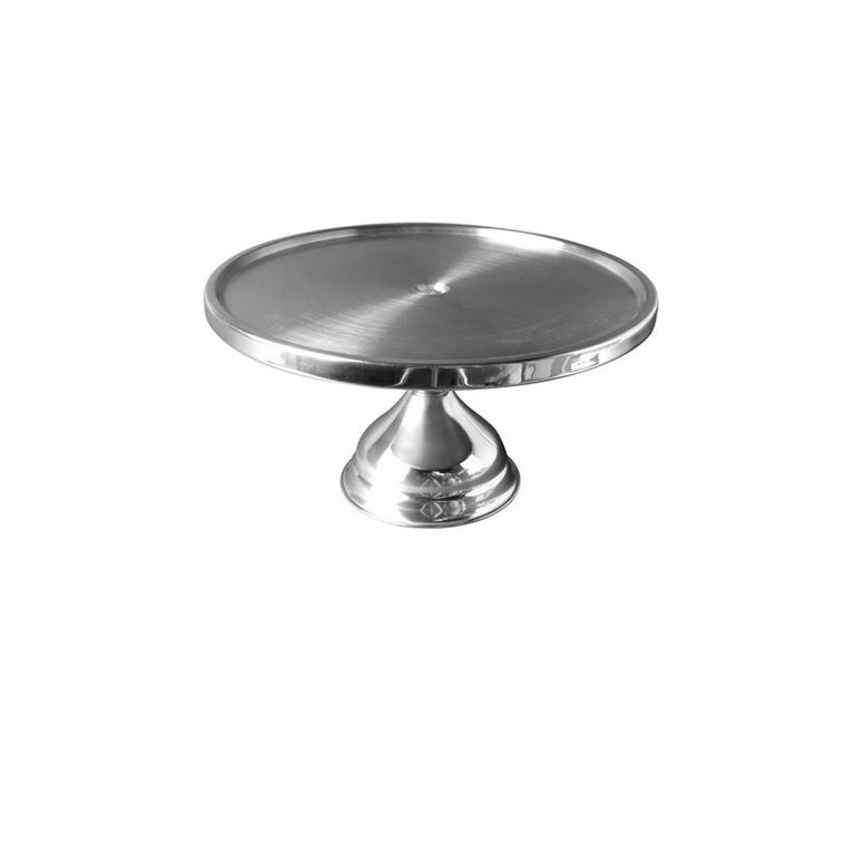 PEDESTAL TORTA ACERO INOX 33 cm