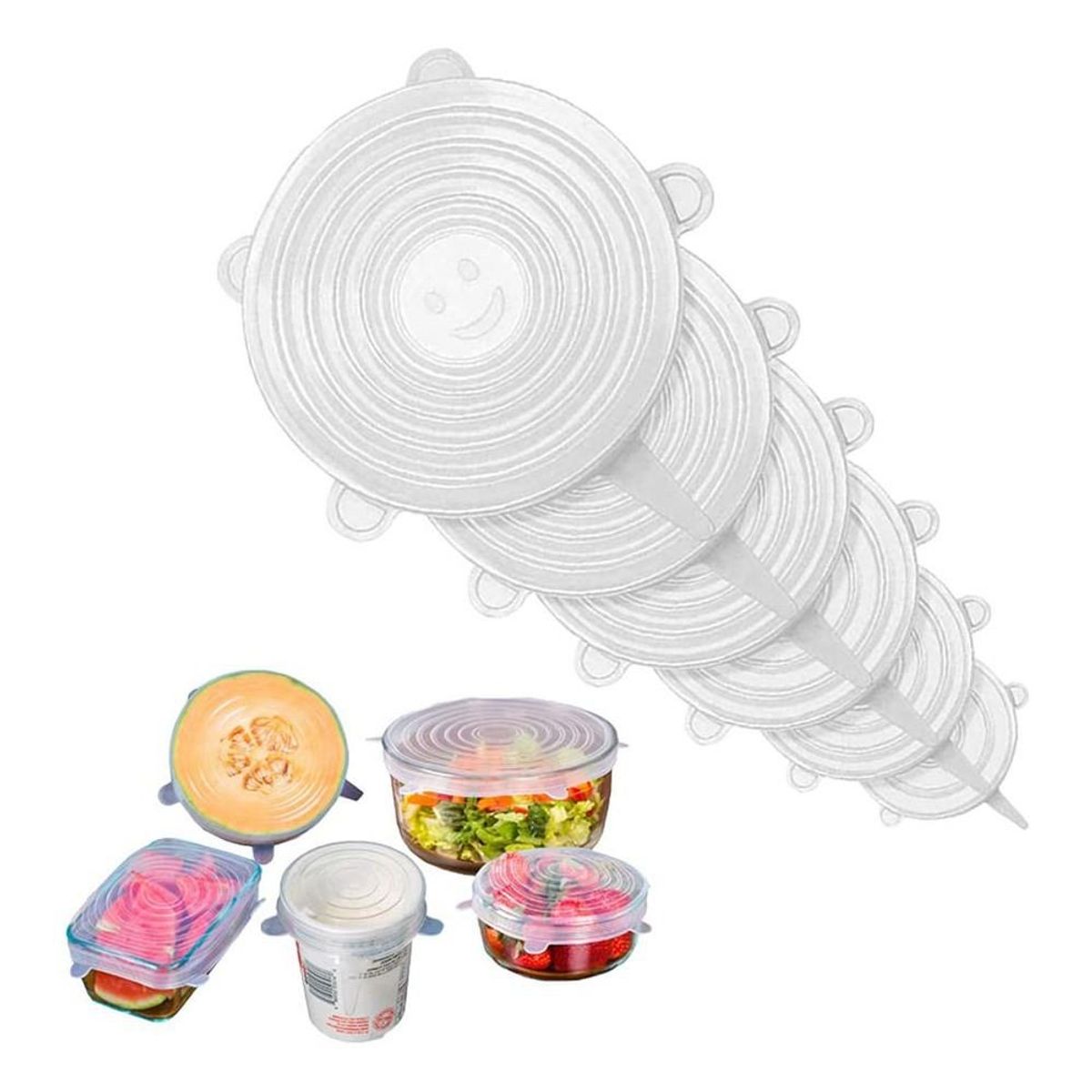 IMAHE - TAPAS DE SILICONA REUTILIZABLE AJUSTABLE FLEXIBLE IMAHE