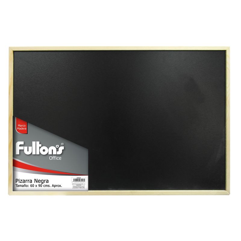 FULTONS - Pizarra Negra Tiza 60x90Cm Marco De Madera Fultons