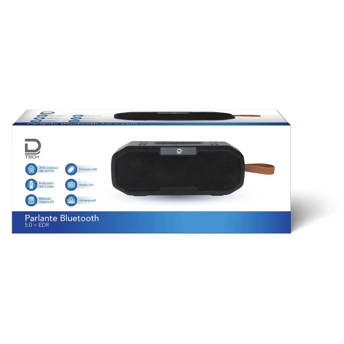 DATACOM - Parlante Bluetooth 5.0 Waterproof Negro