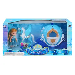 NOBEL TOYS - Carruaje con Muñeca 38x18 cm