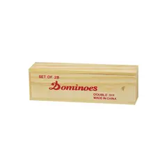 NOBEL TOYS - Set Domino 28 Piezas En Caja De Madera