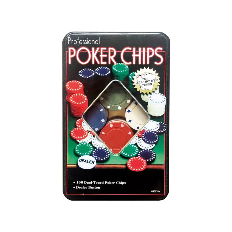 NOBEL TOYS - Juego De Casino Fichas En Caja Metálica Nobel Toys