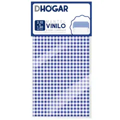 PRONOBEL - Mantel Vinilo Cuadrille Azul 210x150 cm Dhogar