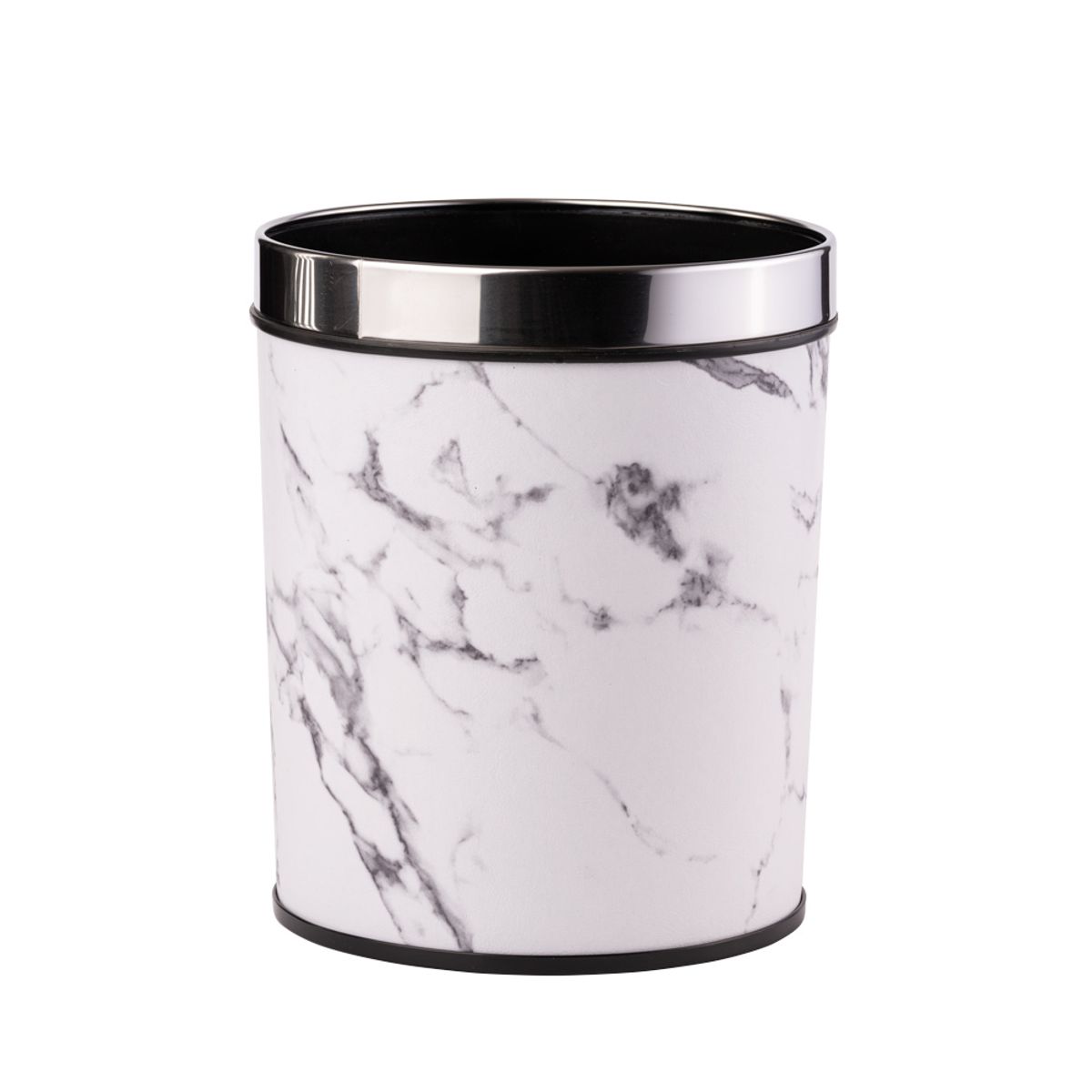 GENERICO - BASURERO 22X22X27CM PLASTICO BLANCO BIGHOUSE-MIMBRAL