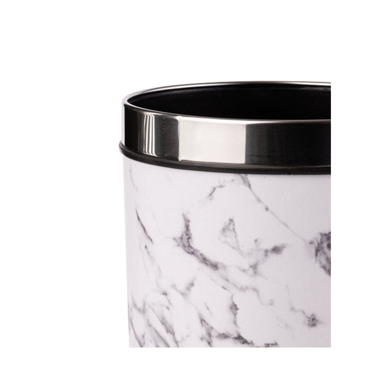 GENERICO - BASURERO 22X22X27CM PLASTICO BLANCO BIGHOUSE-MIMBRAL