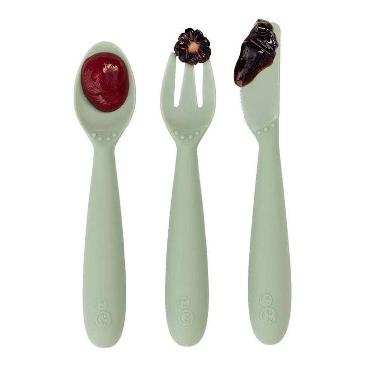 EZPZ - Set de Cubiertos Happy Verde Ezpz