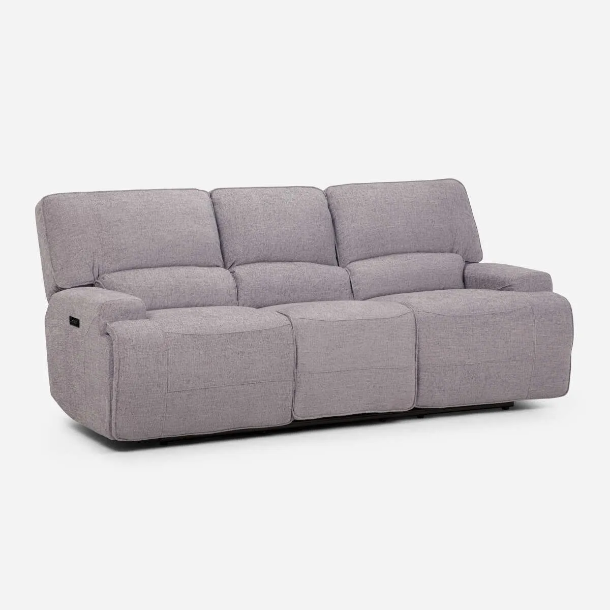 ROSEN - Rosen Sofá Reclinable 3 Cuerpos Eléctrico Jagger Gris