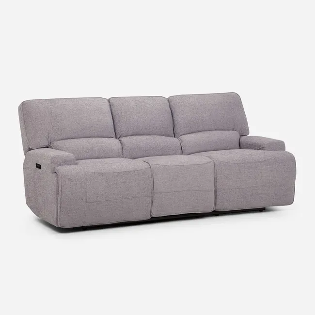ROSEN - Rosen Sofá Reclinable 3 Cuerpos Eléctrico Jagger Gris